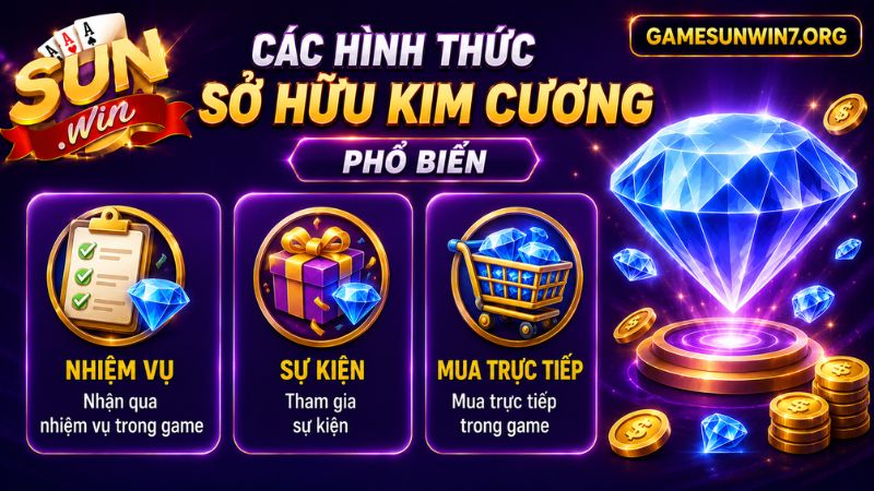 Cách sở hữu Kim cương trong game nổ hũ