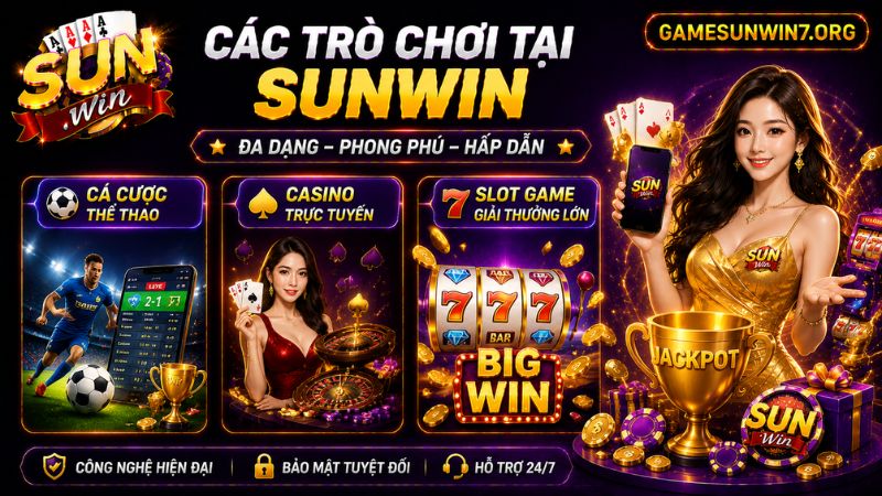 Các trò chơi tại SUNWIN – Đa dạng, phong phú và hấp dẫn