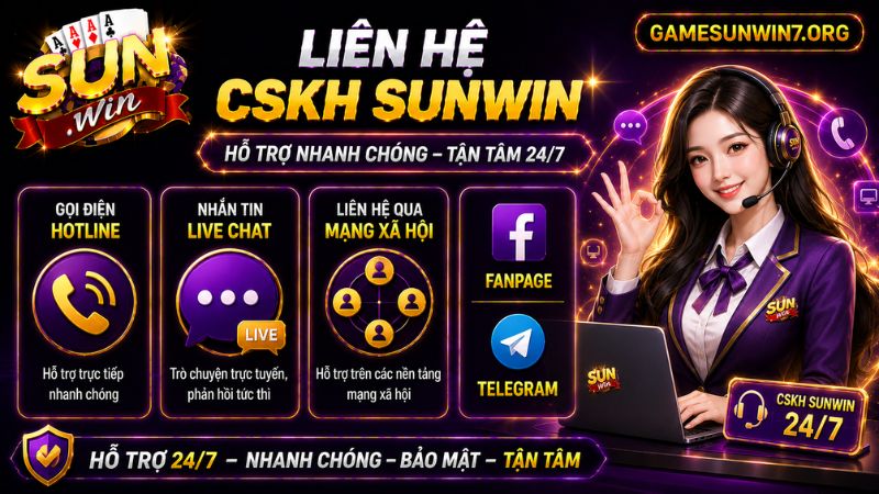 Cổng game SUNWIN có nhiều kênh liên hệ